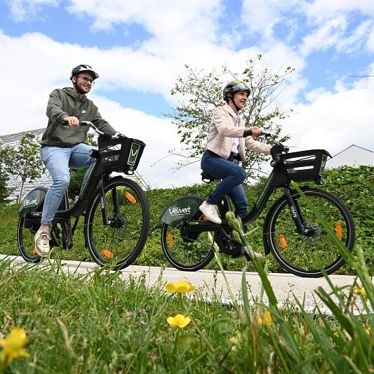 piste cyclable à Saint-etienne